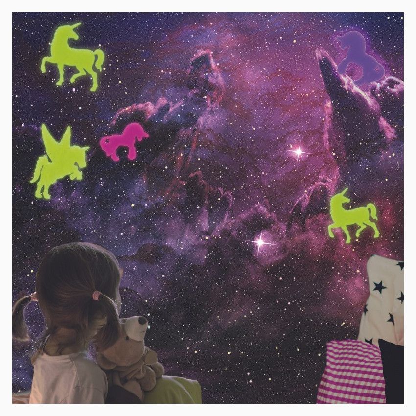 Décoration phosphorescente x16 M36 - Licorne 