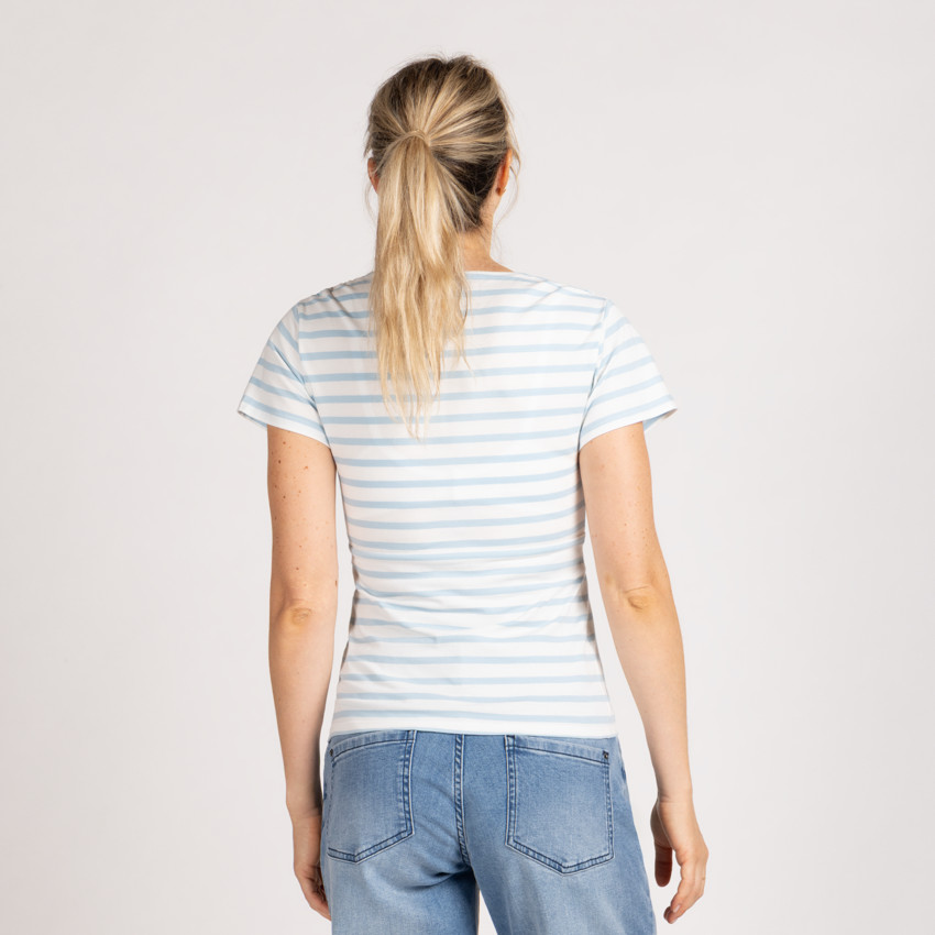 Zwangerschapst-shirt met korte mouwen en borstvoedingsfunctie 