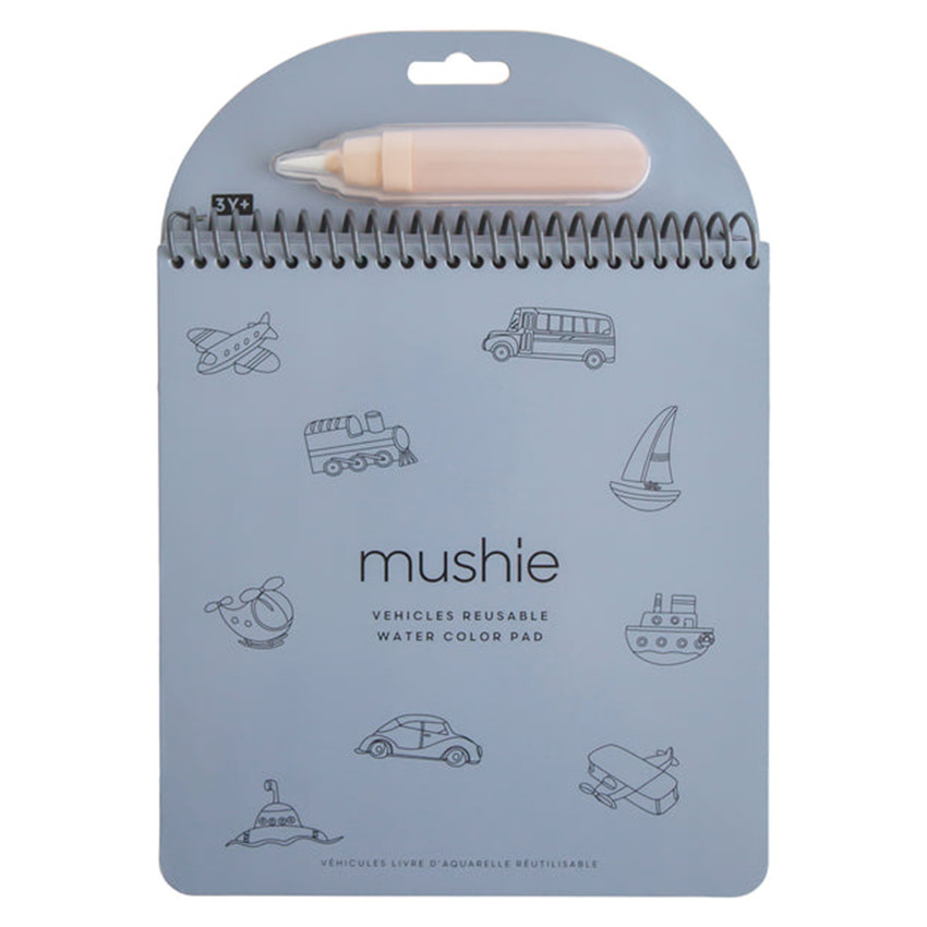 Carnet de coloriage à l’eau réutilisable Vehicles 3A+ 