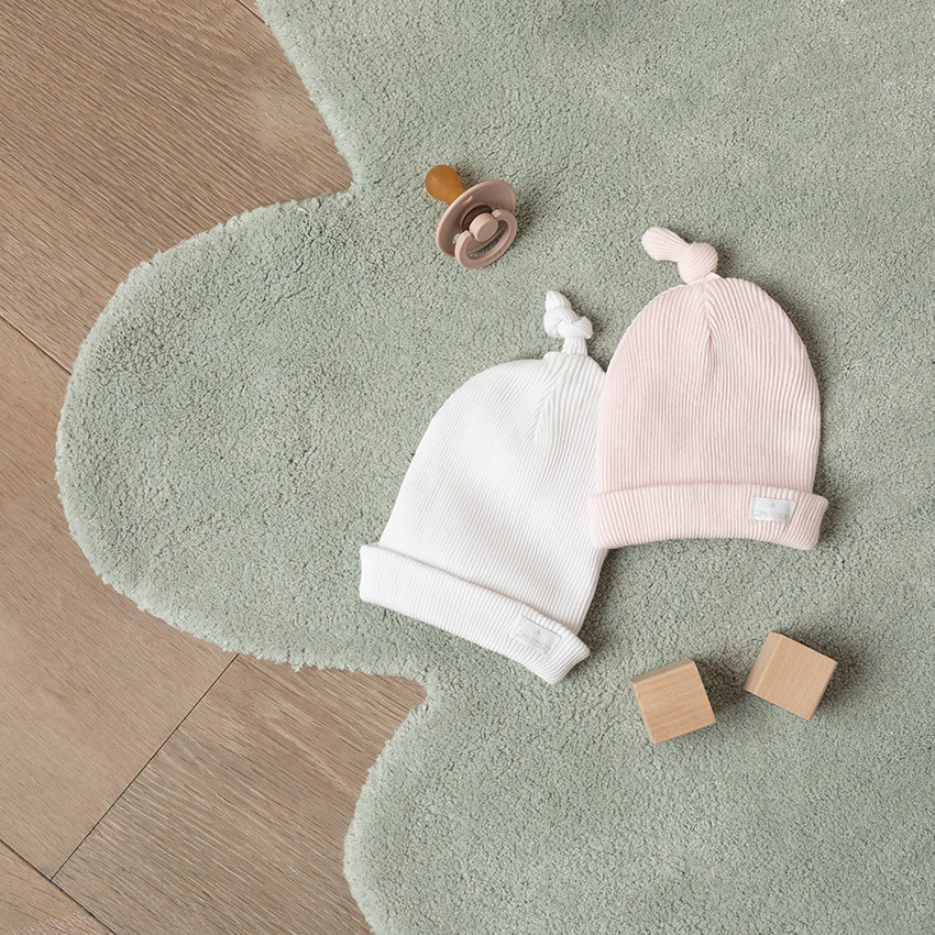 Bonnet côtelé en coton  