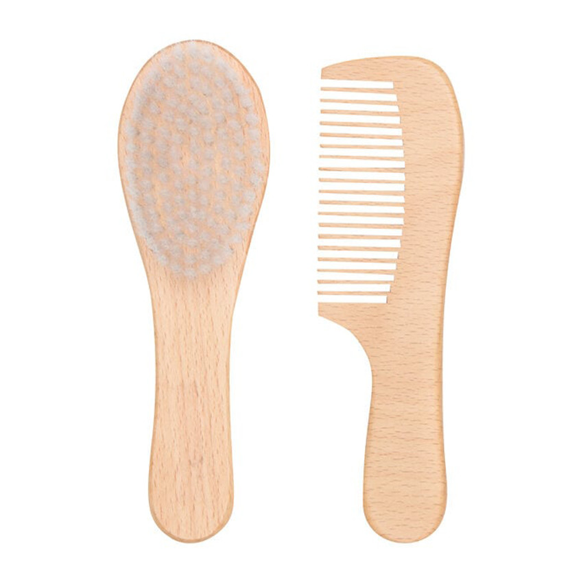 Set Brosse et Peigne Bois Hêtre 