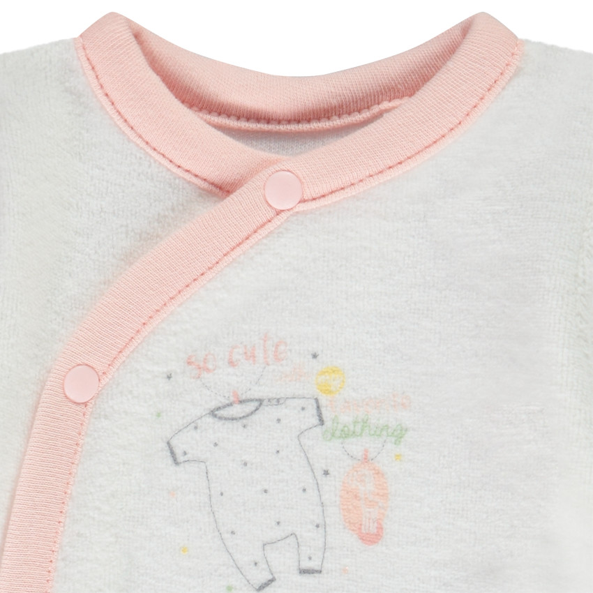 Lange jumpsuit van fluweel voor premature baby meisjes 