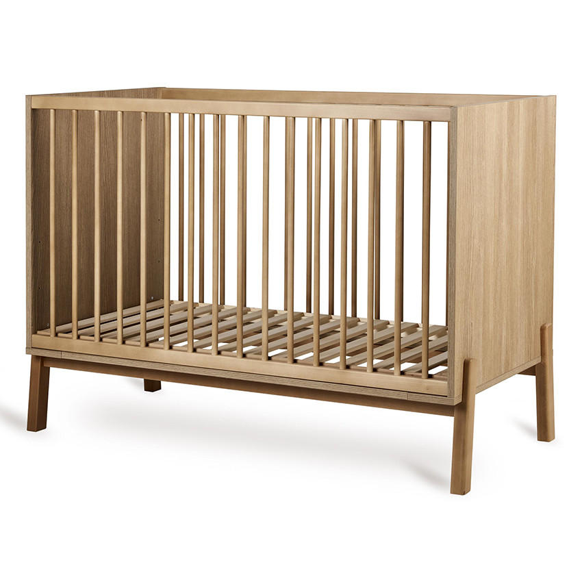 Bed Ashi 60x120cm met verstelbare bodem Honey Ash 