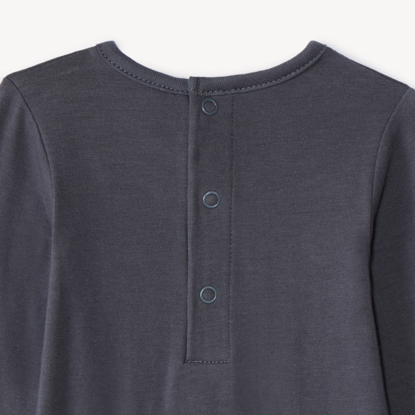 Lot de 3 bodies manches longues unis pour bébé 