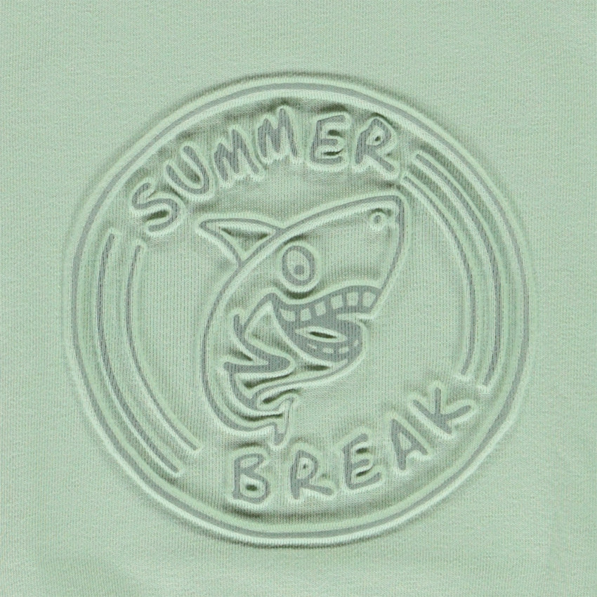 Oversize sweatshirt met reliëfprint voor baby jongen 