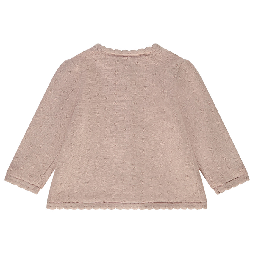 Gilet en tricot fantaisie avec nœuds pour bébé fille 