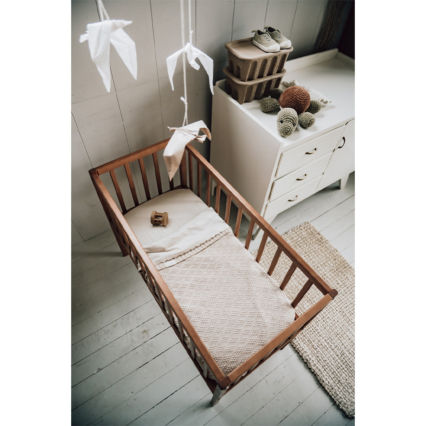 Wiegdeken Braga Warm White 75x90 TOG 1.0 