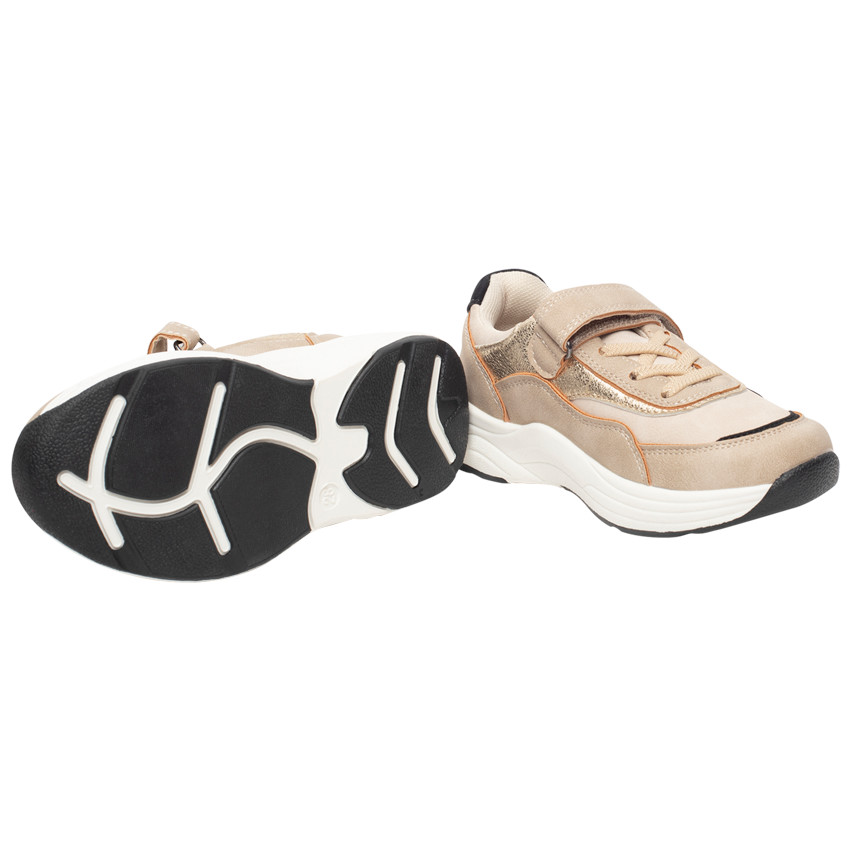 Lage sneakers met iriserende details voor meisjes 