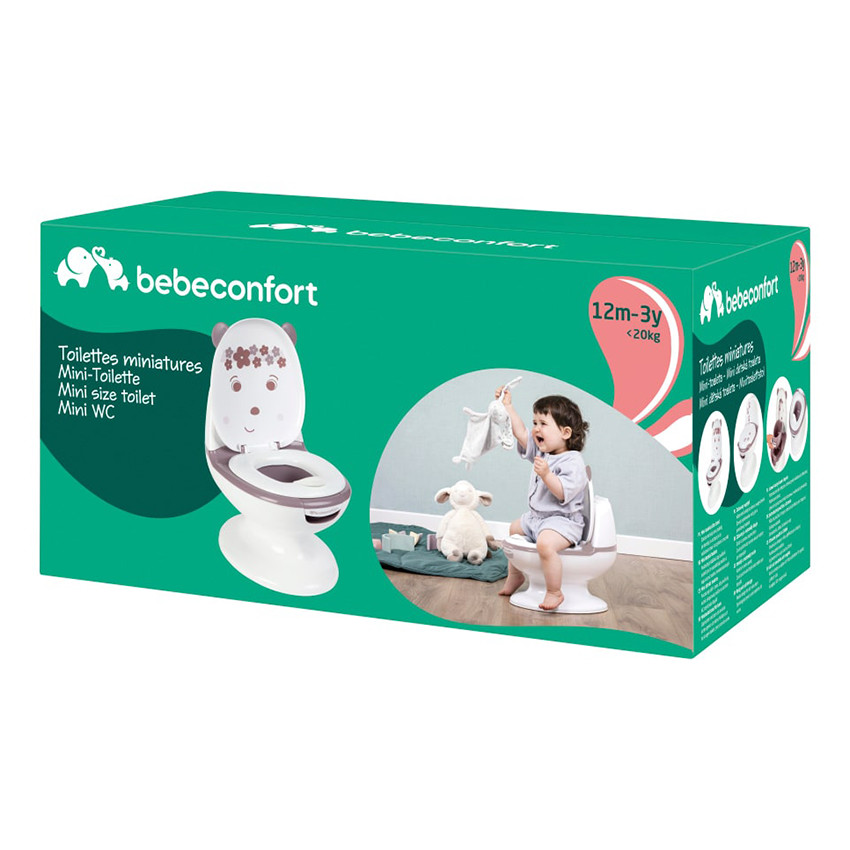 Mini toilette bébé Oursonne Blanc/Rose 