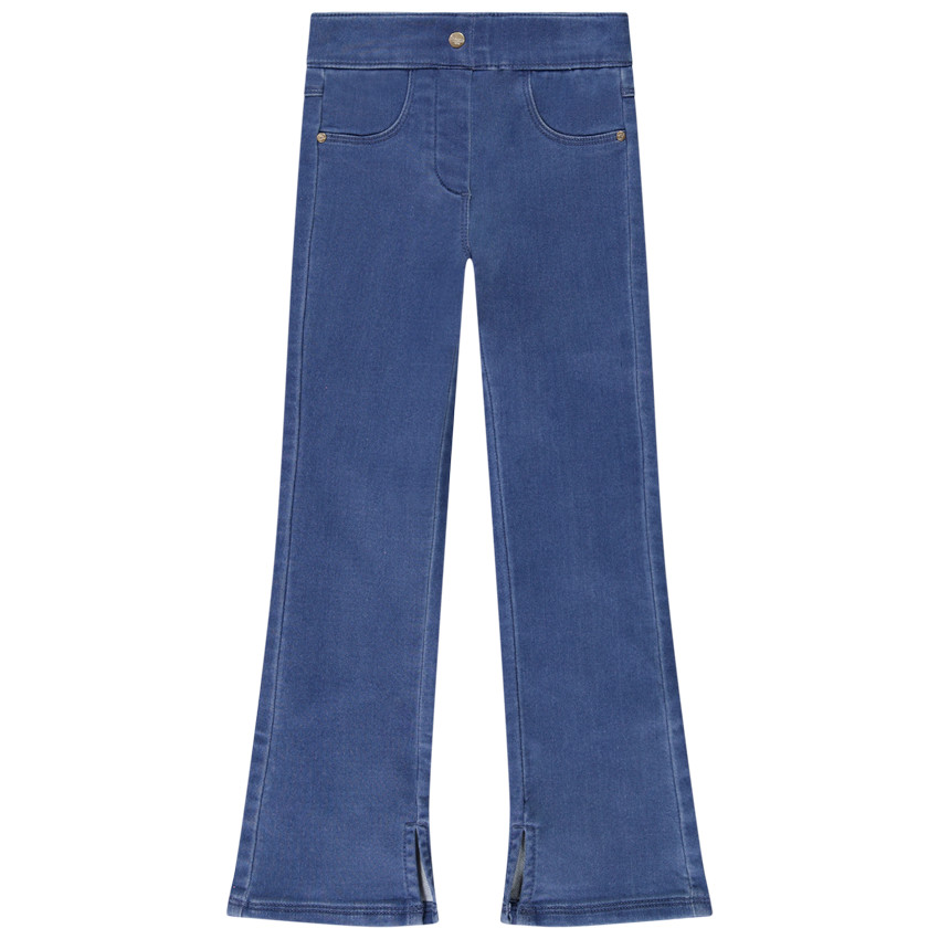 Broek met uitlopende pijpen jeans effect voor meisjes 