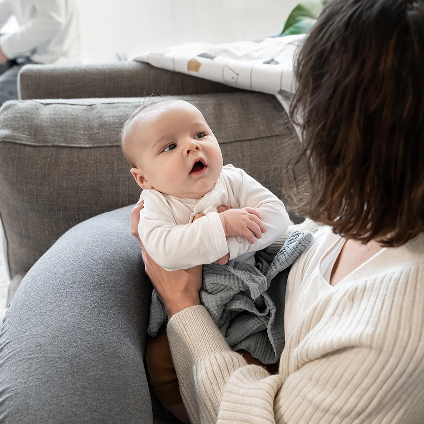 Grand coussin multi-usage Buddy Anthracite Chiné 