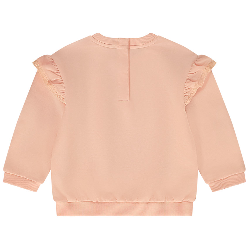 Sweatshirt oversize met borduurwerk vlinder voor baby meisje 