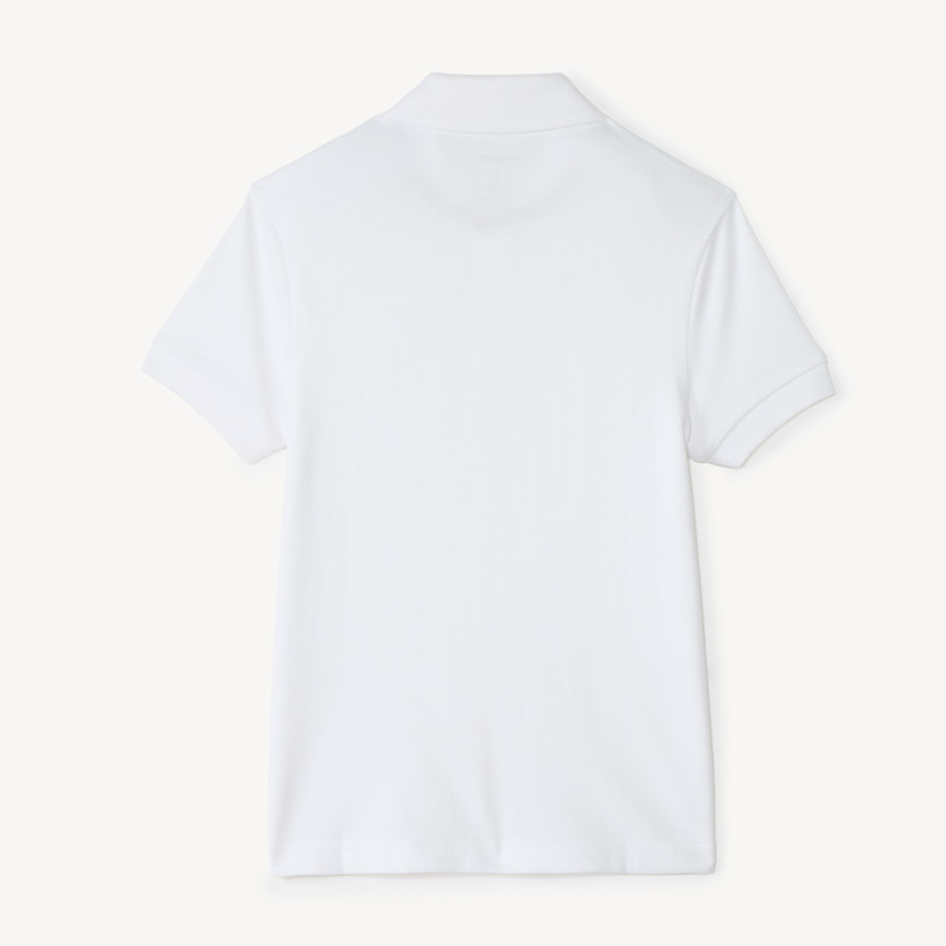 Katoenen korte mouwen polo in effen kleur voor jongens 