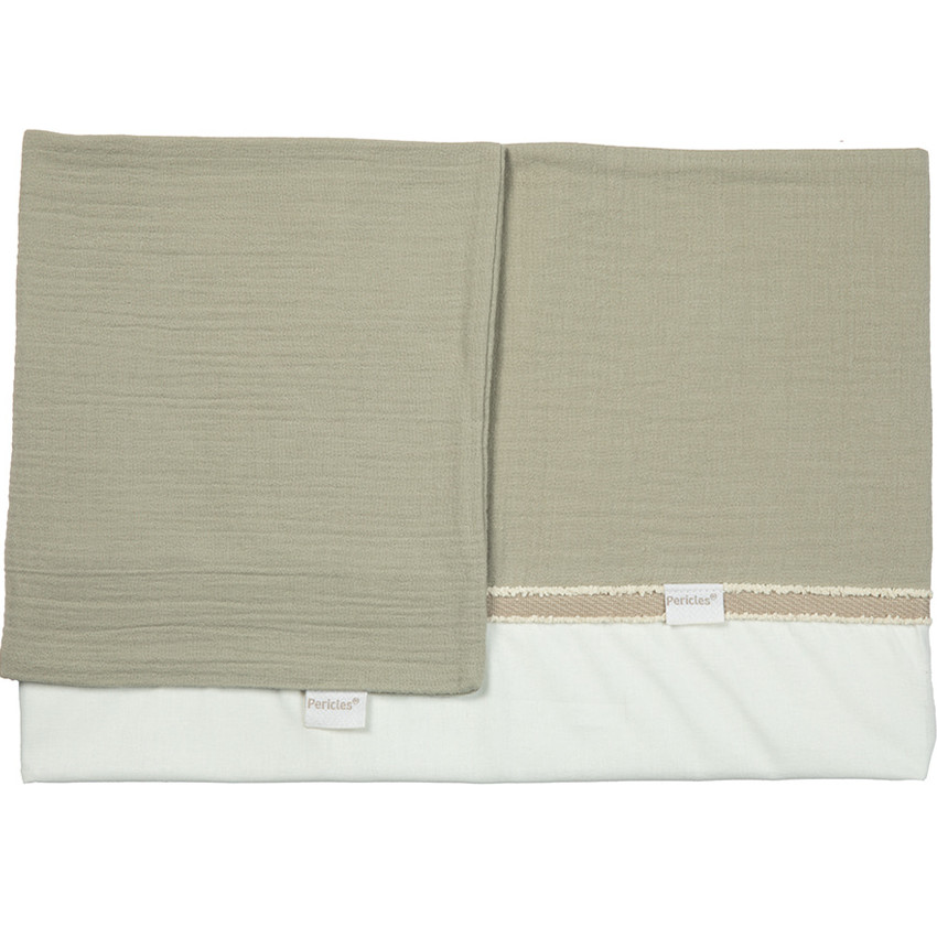 Drap + taie berceau 70x100cm Avocado 