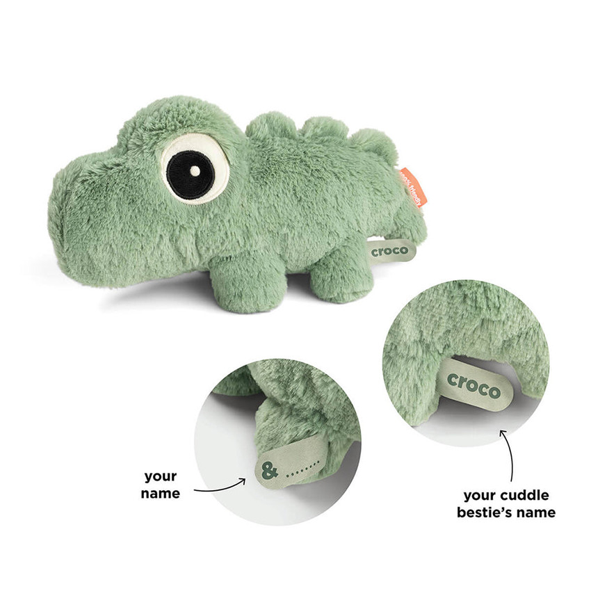 Knuffel Bestie 28cm Croco Groen 