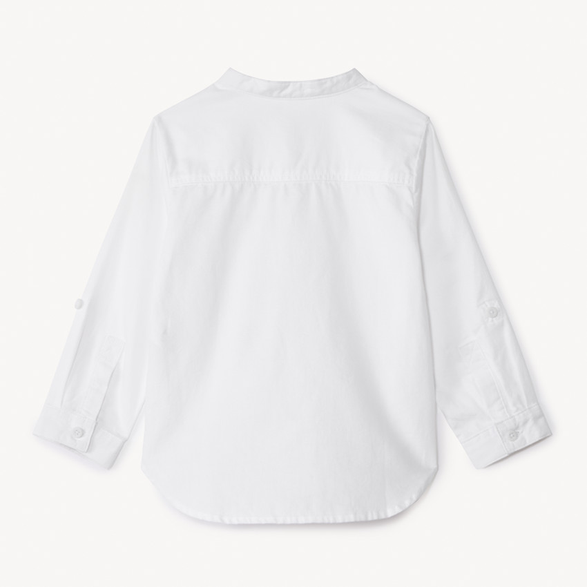 Hemd lange mouw mao kraag voor baby jongen 