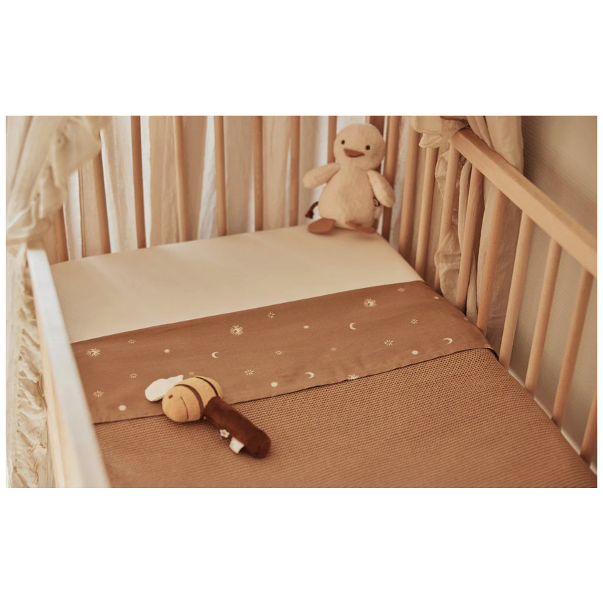 Deken Fleece Basic Knit 100X150cm - Biscuit 