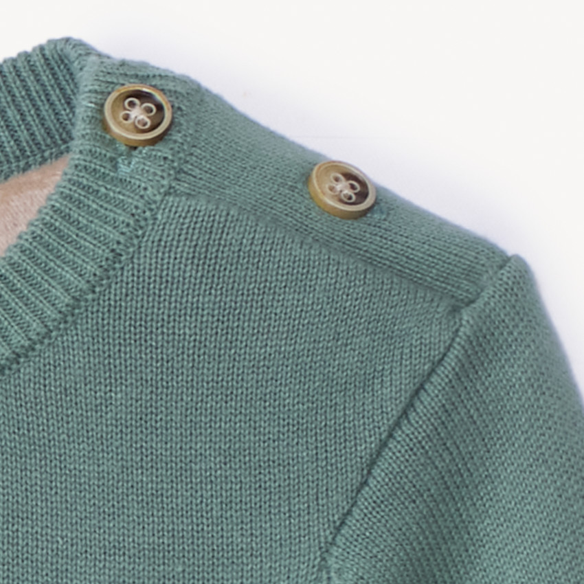 Gebreide trui met reliëf dino-patroon voor babyjongen 