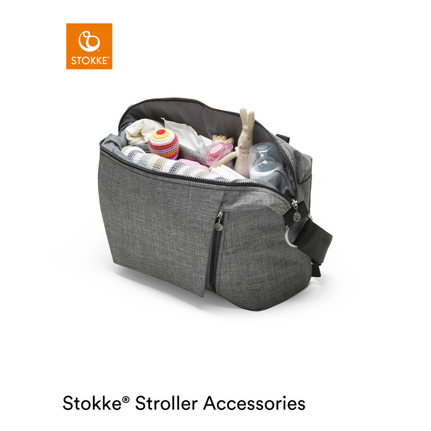 Luiertas – Zwart melange 