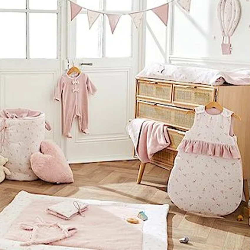 Slaapzak zonder mouwen - Roze Lovely Blossom 0-6M 