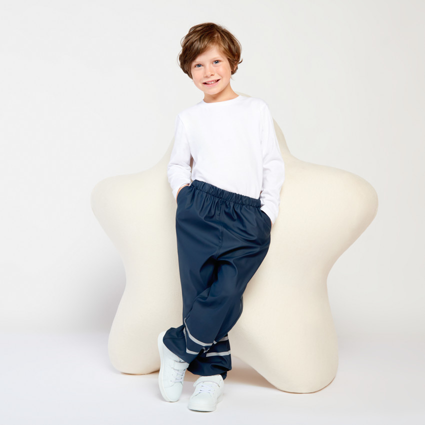 Pantalon de pluie waterproof et réfléchissant pour garçon 