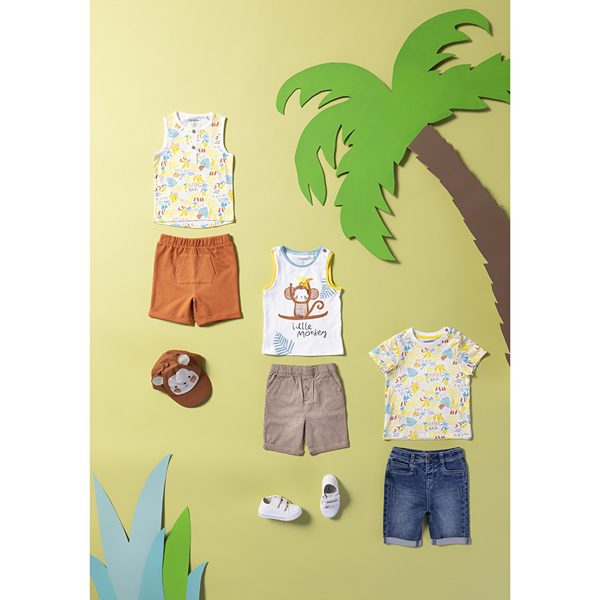 T-shirt manches courtes imprimé bananes all-over 