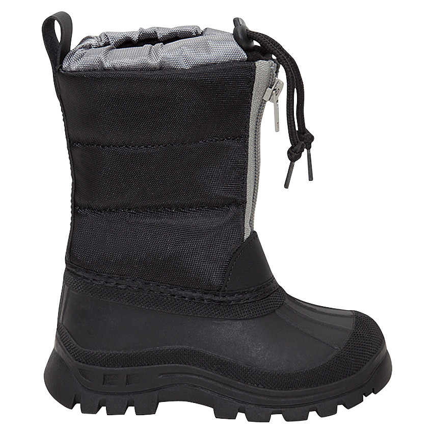 Gevoerde après-ski laarzen in twee kleuren met ritssluiting en aantreklintjes van maat 28 tot 35 