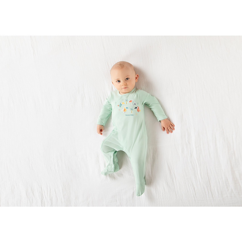 Lot de 3 dors bien en jersey imprimé toucans pour bébé garçon 