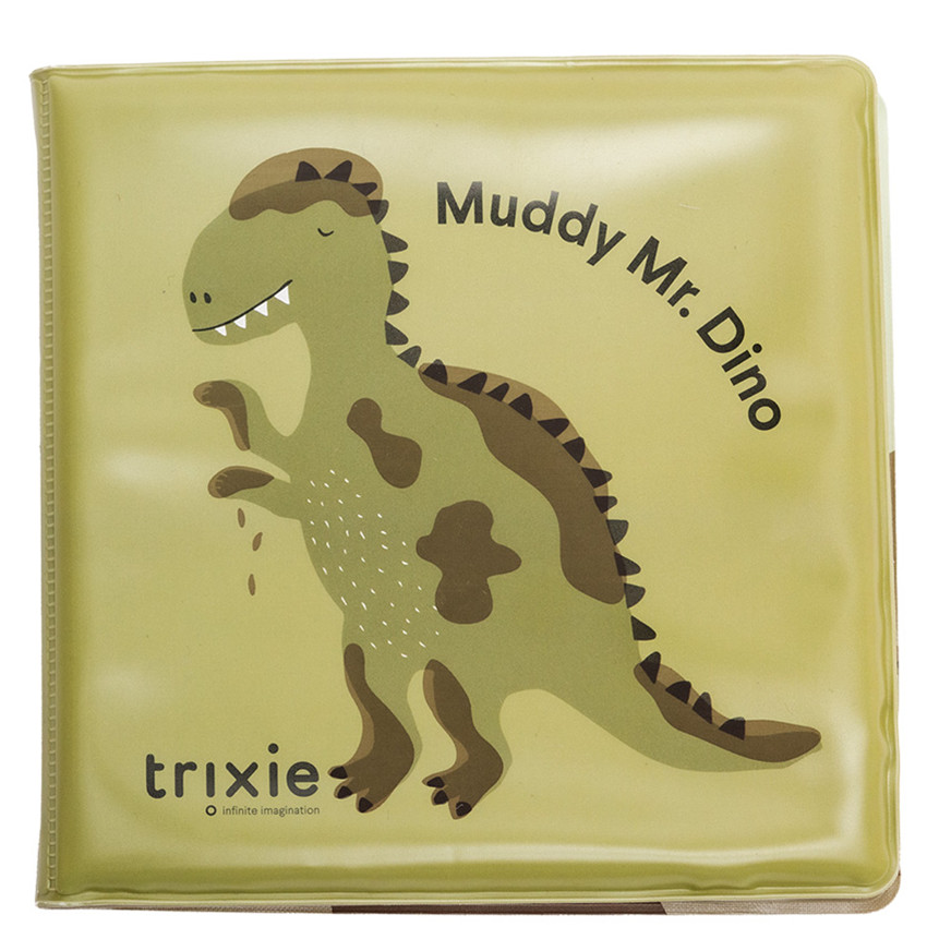 Livre de bain qui change de couleur Les aventures de Mr. Dino dans la boue 