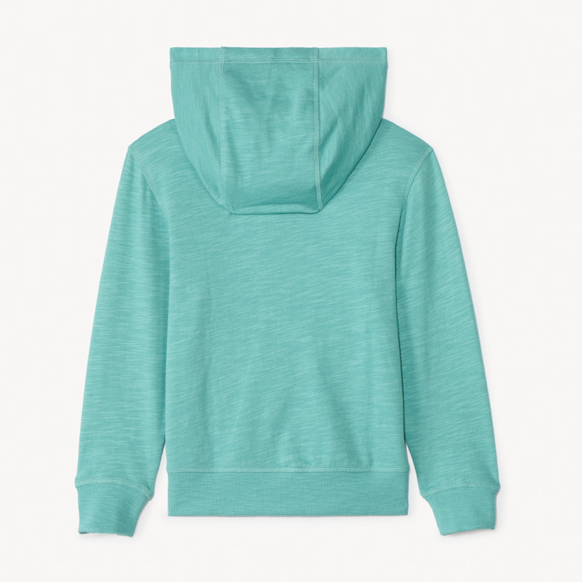 Gilet molleton uni à capuche pour garçon 