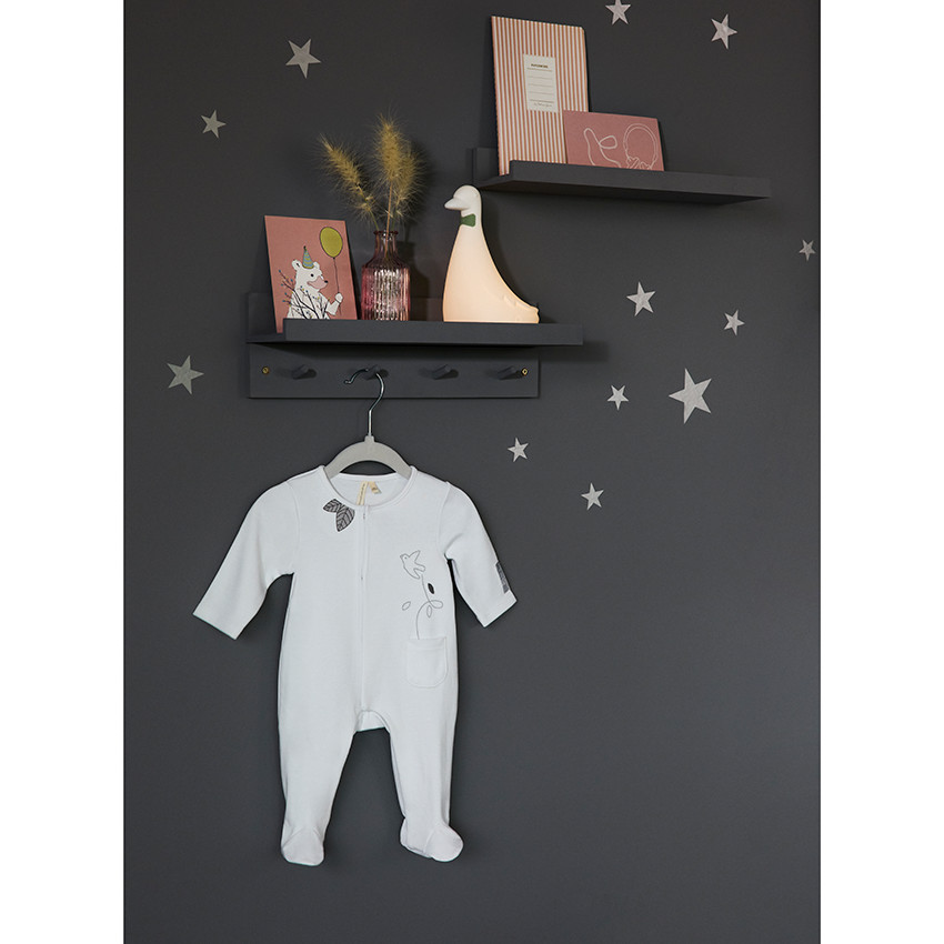 Pyjama interlock met vogelpatroon voor meisjes 
