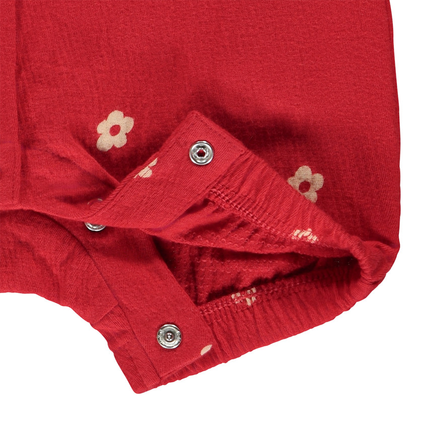 Korte jumpsuit met bloemen voor meisjes 