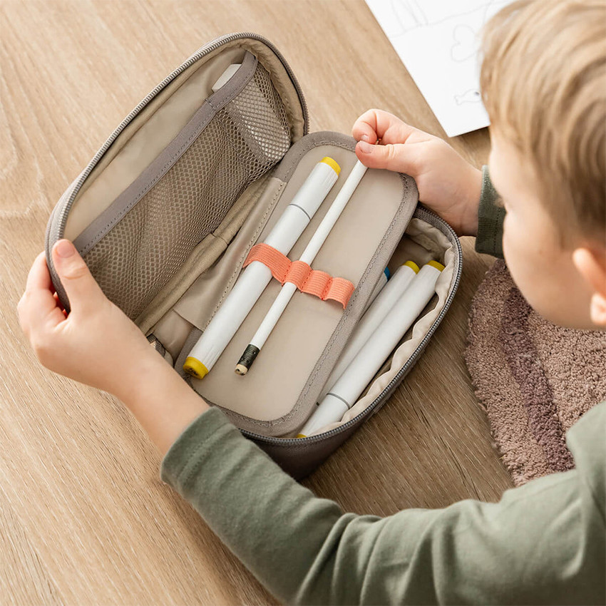 Trousse scolaire Tiny Trails Sable 