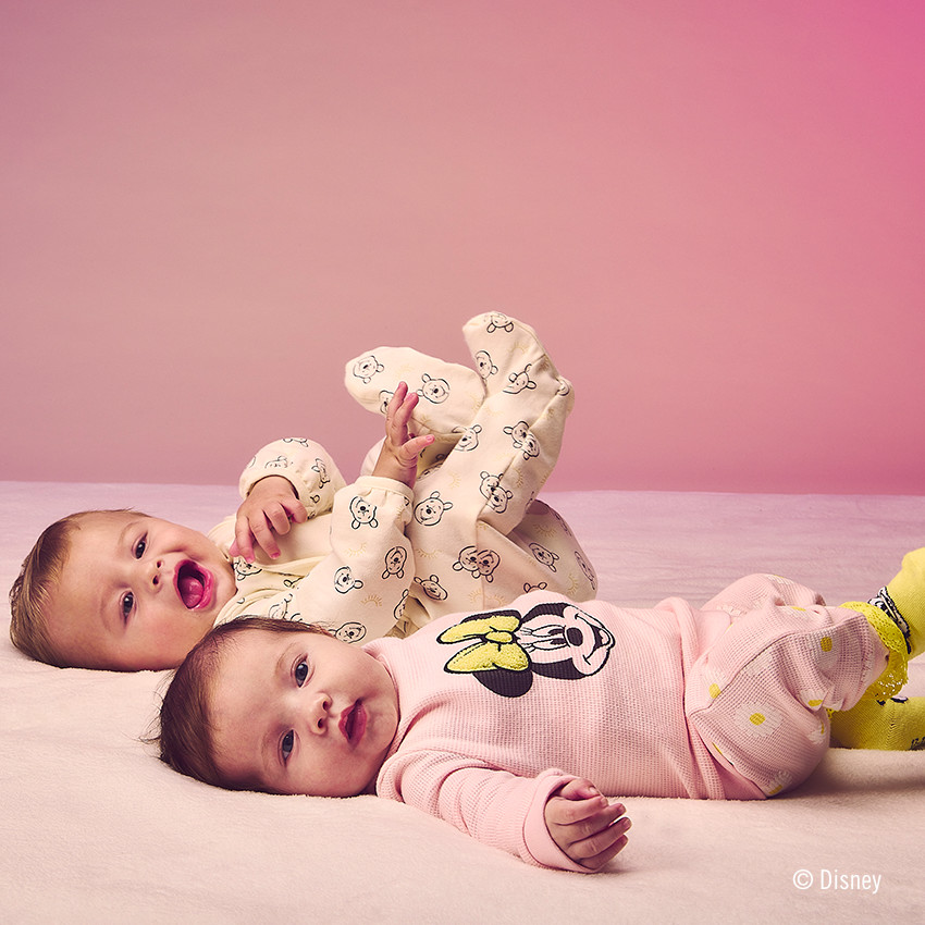 Ensemble jogging en nid d'abeille Minnie Disney pour bébé fille 