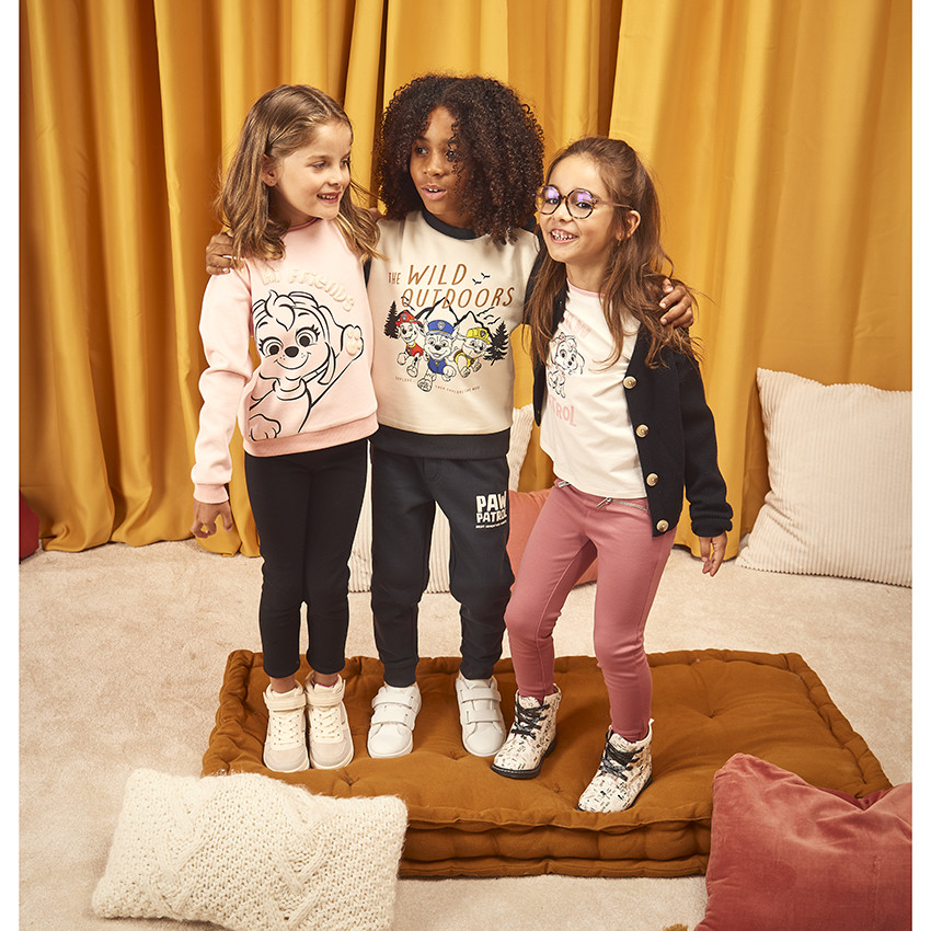 Sweat avec puff print pailleté Stella Pat'Patrouille pour fille 