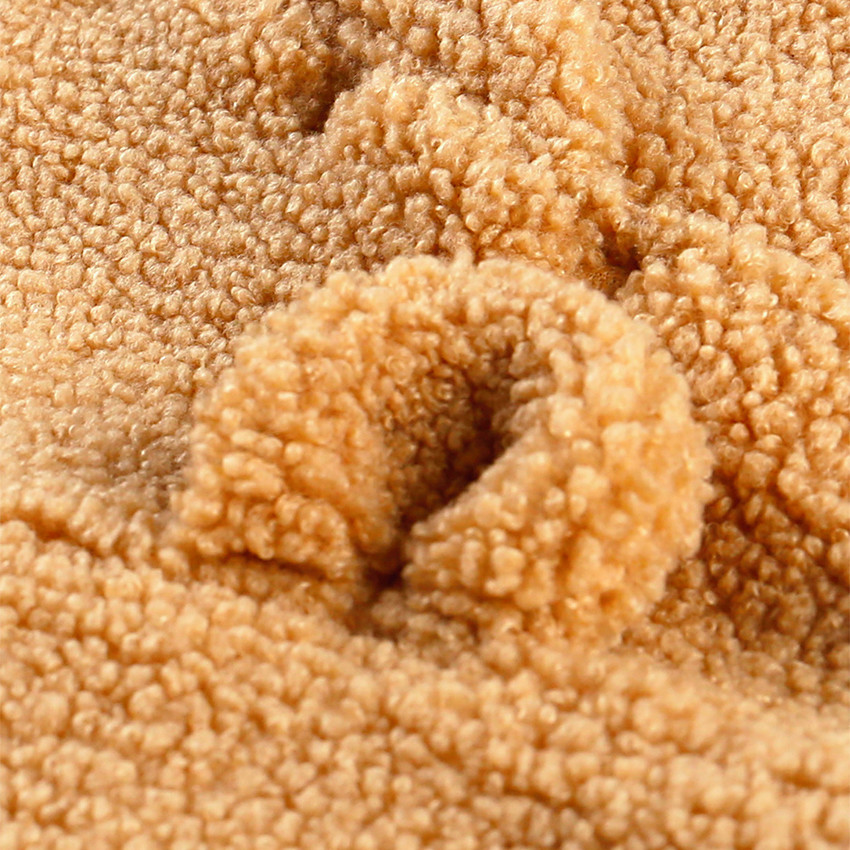 Gigoteuse avec manches amovibles en sherpa 70cm Camel 