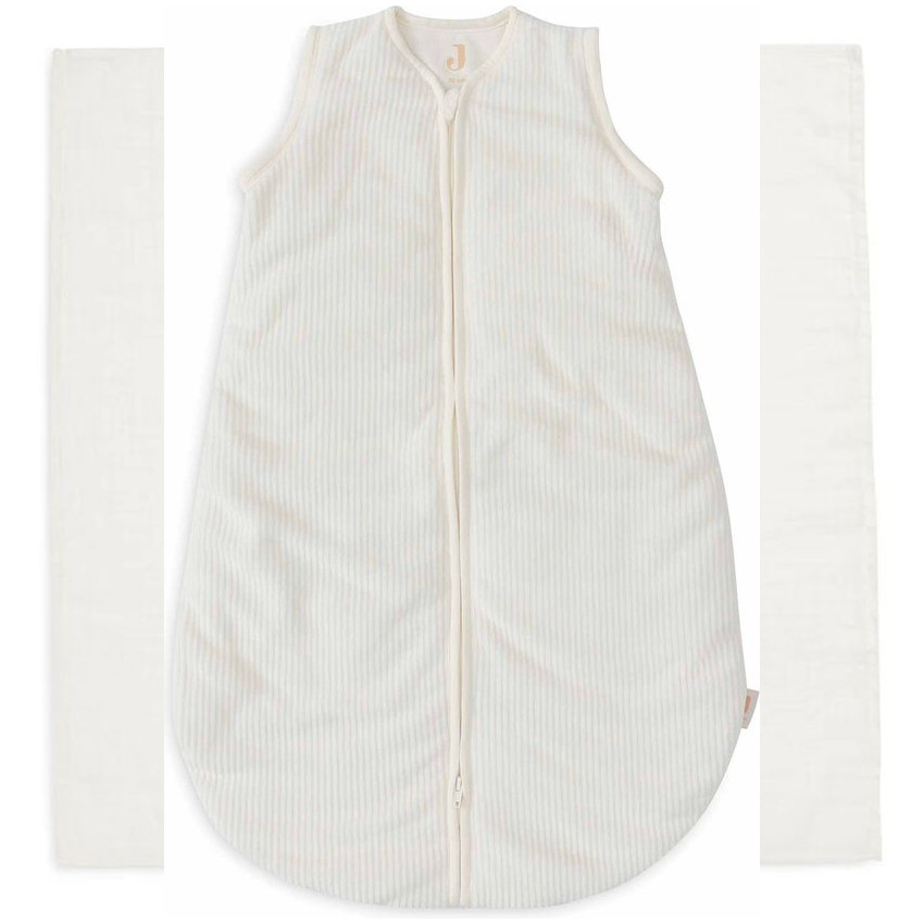 Slaapzak afritsbare mouwen 110cm Rib Ivory 