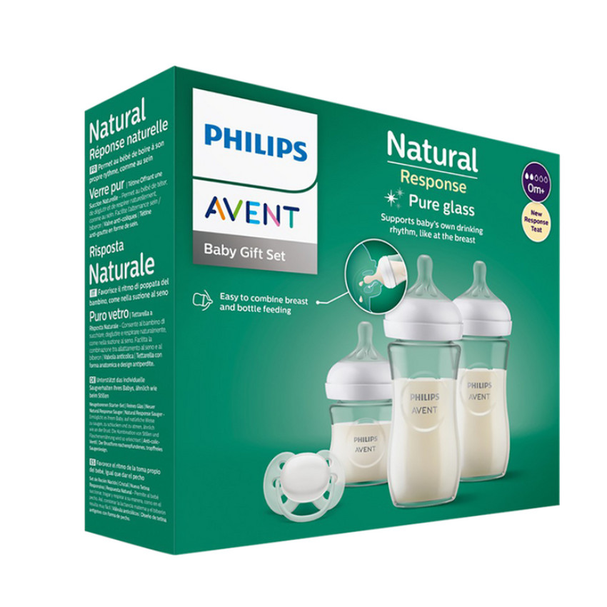 Philips Avent Natural Response Biberon En Verre 120ml +0 Mois