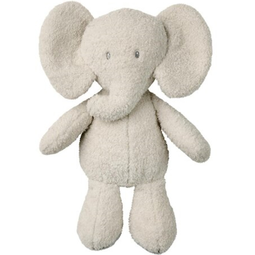 Peluche - Eléphant Teddy - Gris - 30 cm 