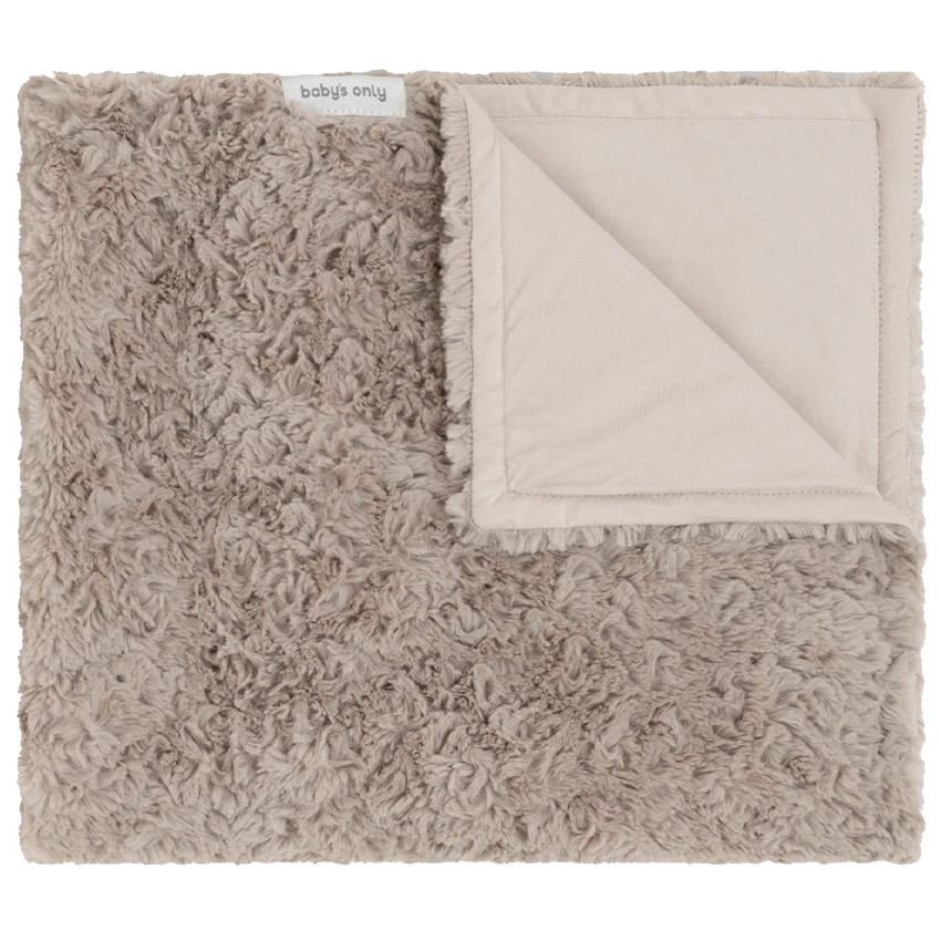 Deken wieg Snow - Taupe 70x95 cm 