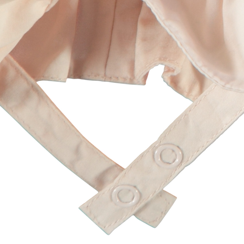 Charlotte in popeline met lieveheersbeestje borduursel voor meisjes 