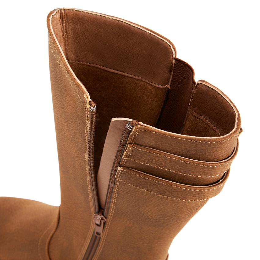 Bottes cavalières à double boucle pour fille 