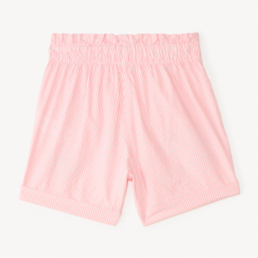 Korte stoffen broek met geborduurde strepen van Bilie Boo meisjes 