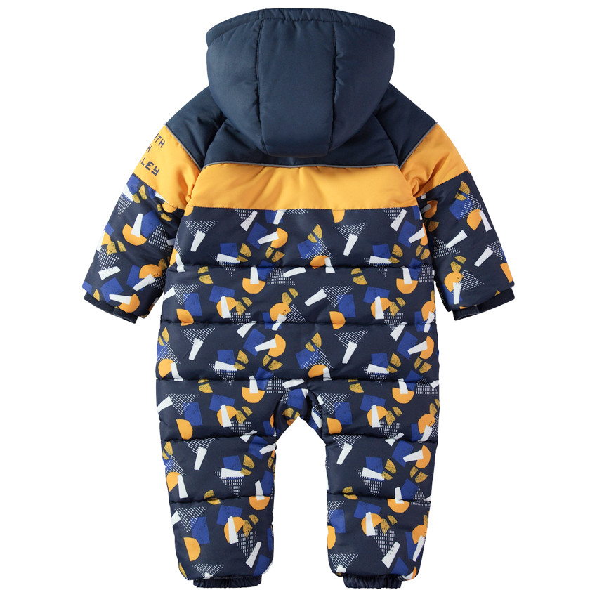 Combi-pilote de ski doublée micropolaire à motifs graphiques 