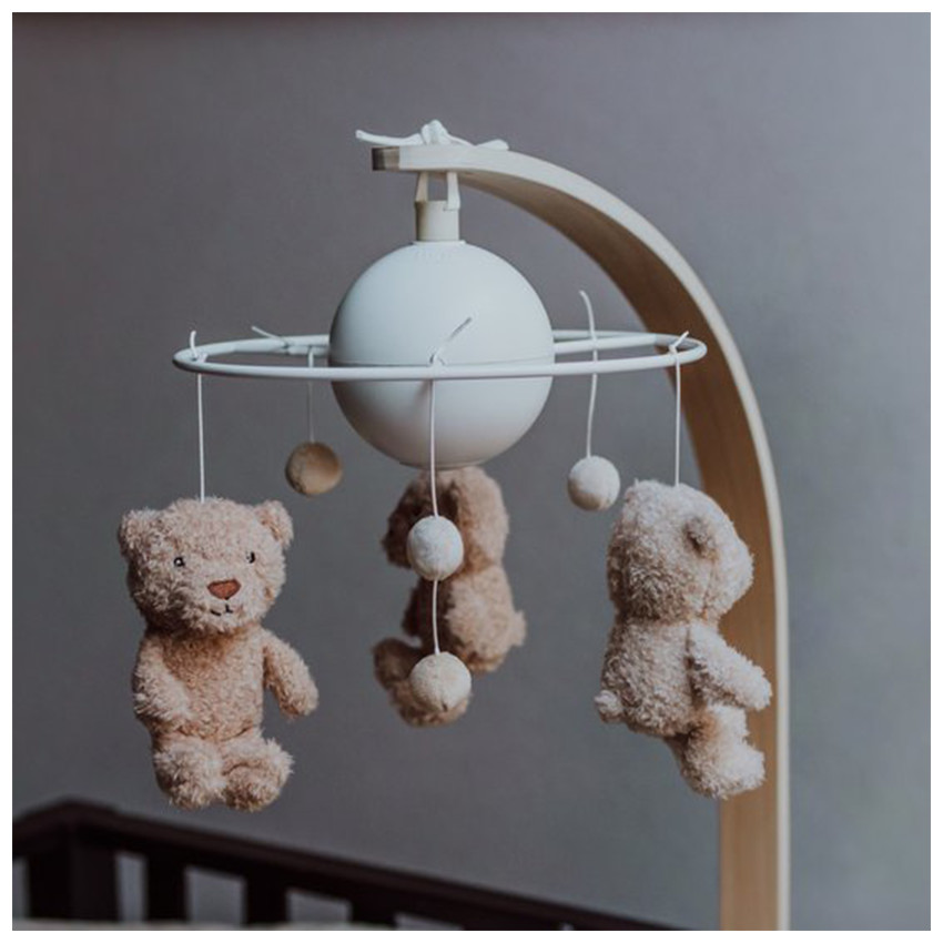 Mobile L'ours Lou musicale & rechargeable White 