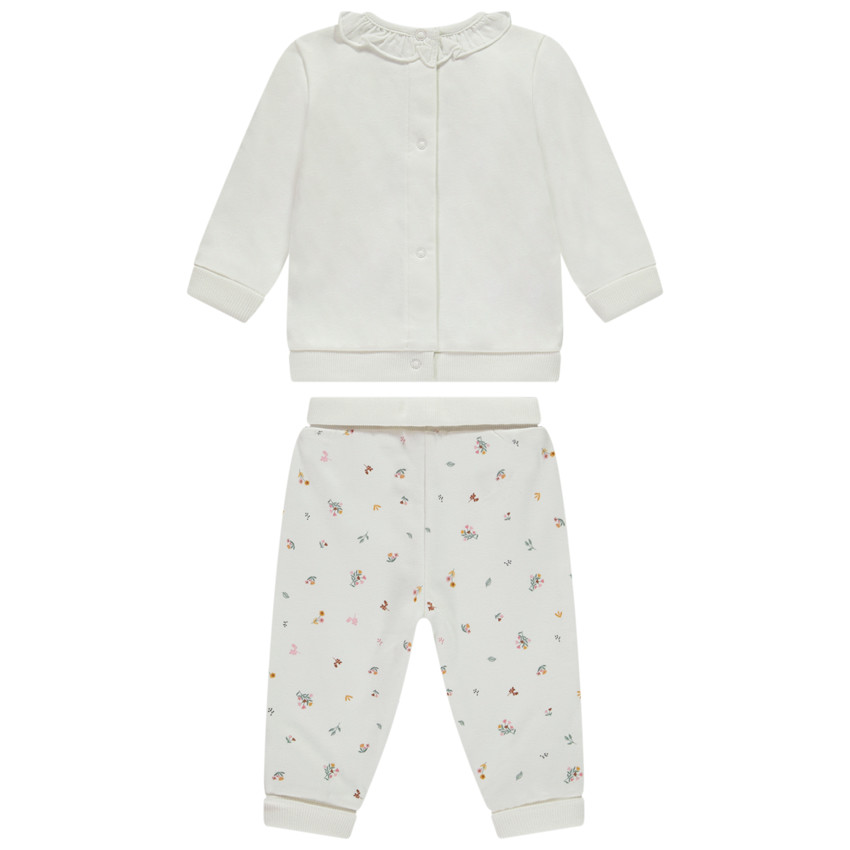 Ensemble long t-shirt fantaisie + pantalon pour bébé fille 
