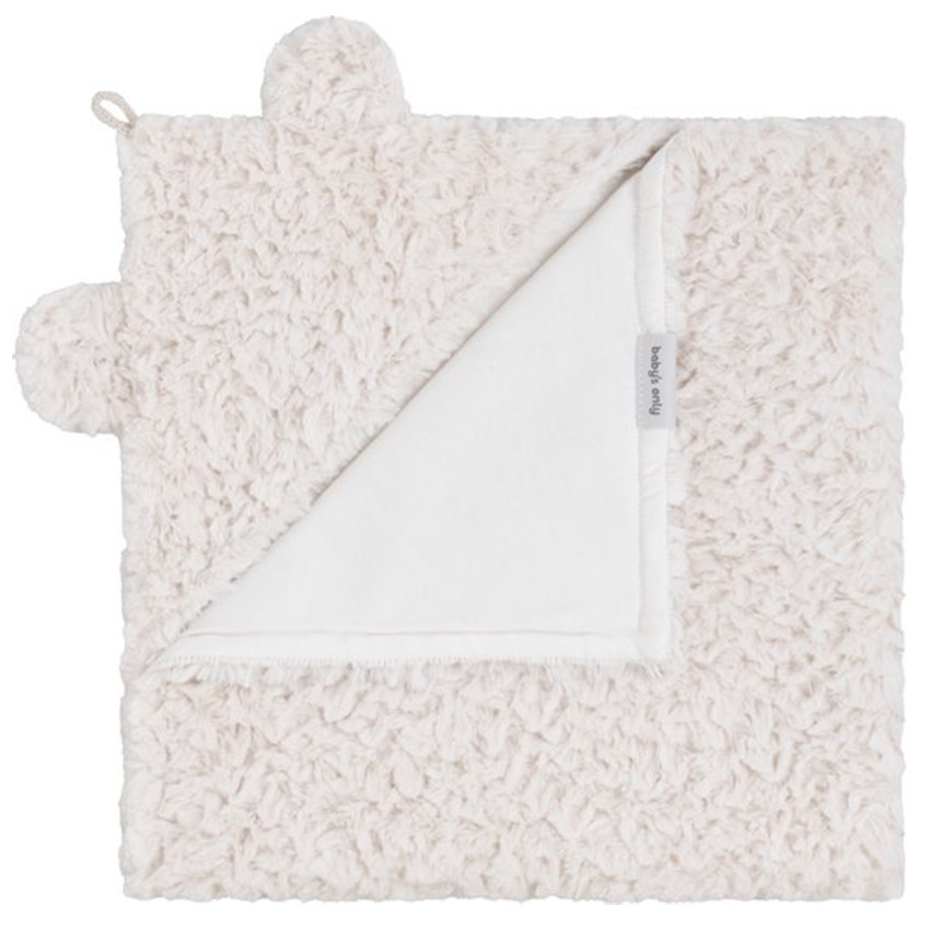 Couverture enveloppante avec oreilles Snow - Blanc cassé 75x75 cm 