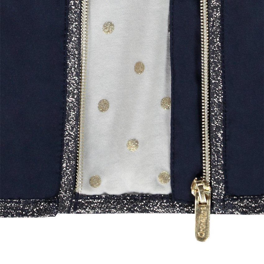 Windjack met bedrukte voering voor meisjes 