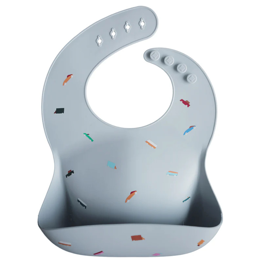 Bavoir silicone Retro Cars 