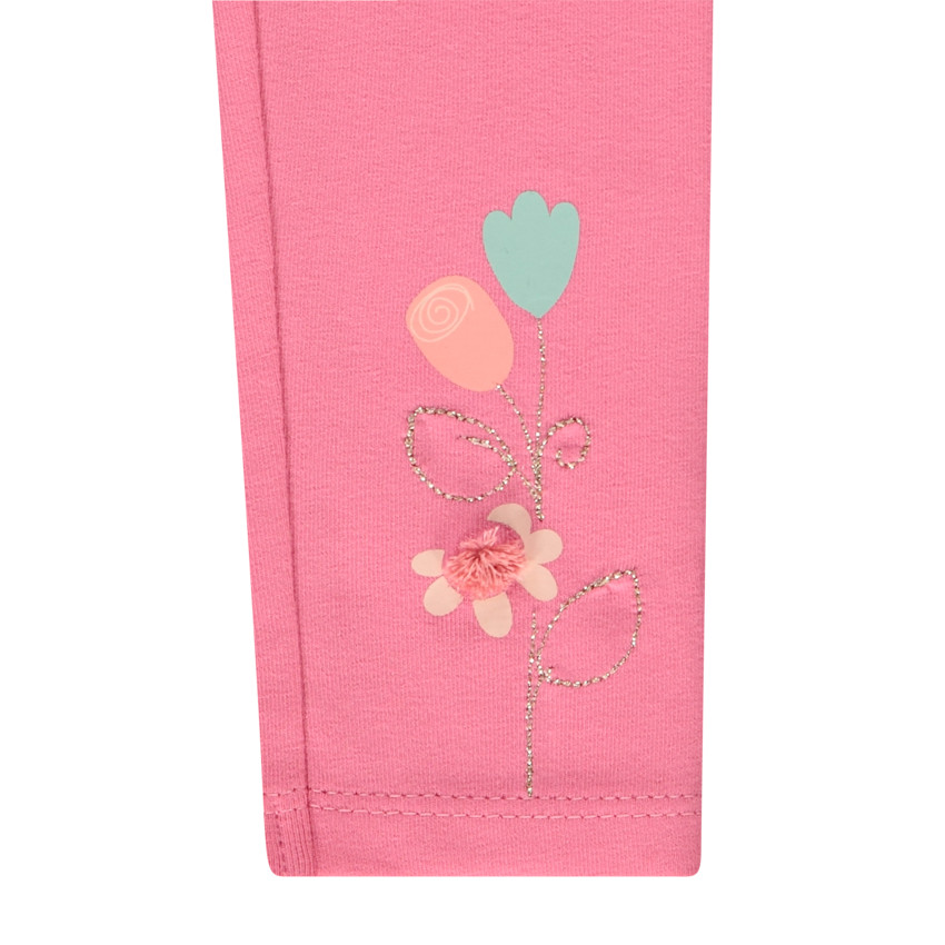 2-delige set van tuniek met lange mouwen en print + legging voor babymeisjes 